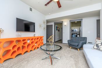 Plush carpeting in living areas*